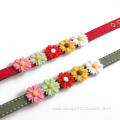 Eco Friendly Solid Luxury Pet Dog Flower Collar